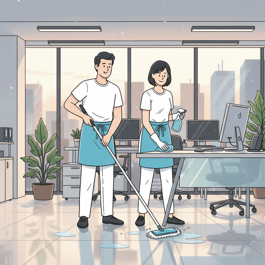 Clean modern office interior